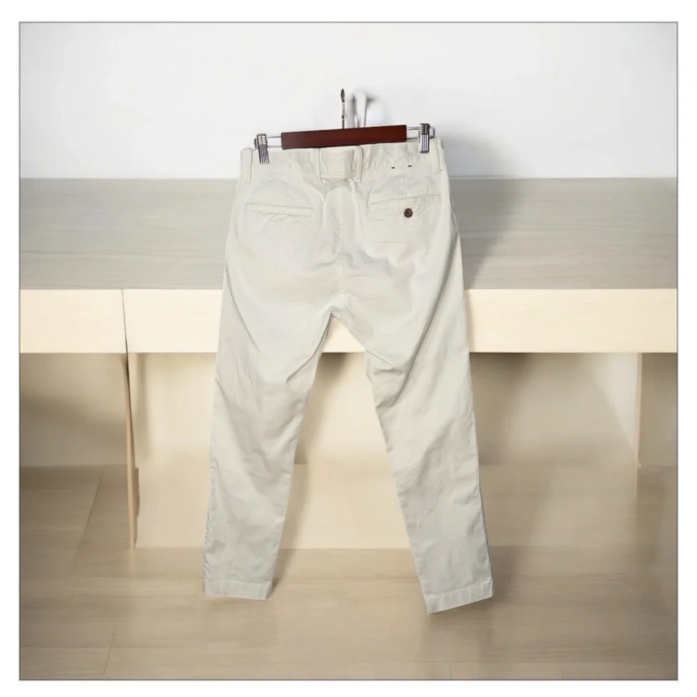 J.Crew Flex Pants Mens 30x30 Slim Fit Straight White Stretch Preppy‎ Chino